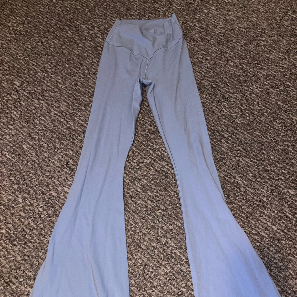 Aerie Light Blue Flared Leggings